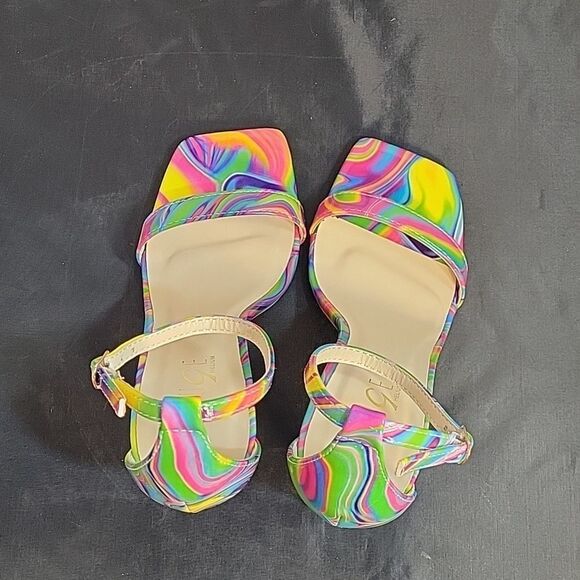 BRAND NEW ROUGE HELUIM SQUARE TOE OPEN TOE ADJUSTABLE BUCKLE  STRAP SANDAL G1 - Picture 6 of 14